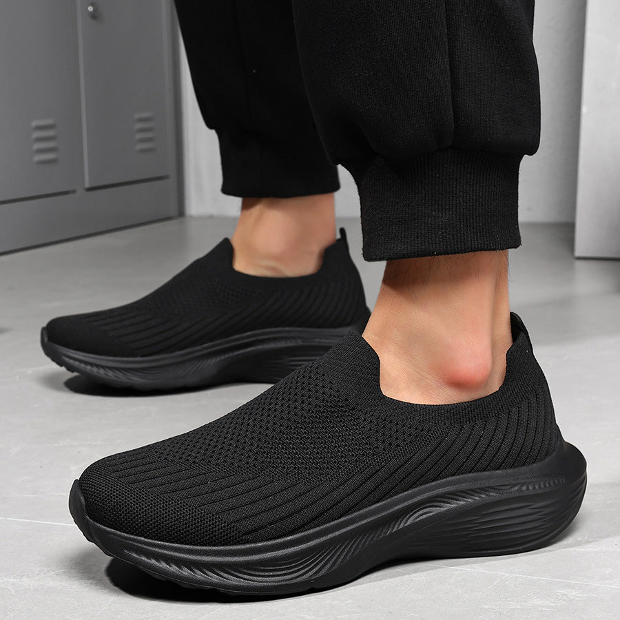 Men's Orthopedic Mesh Walking Shoes—Slip-On Design, Cushioned Comfort, Wide Toe Box, Arch Support, Breathable, Non-Slip, Suitable For Various Occasions