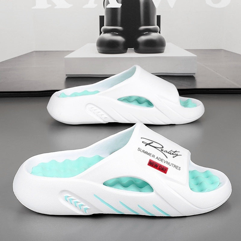 Men's EVA Cloud Slides | Thick-Soled Non-Slip Summer Slippers for Beach & Shower