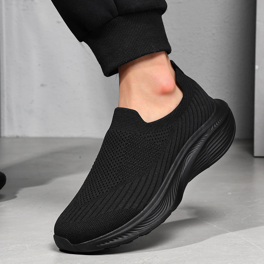 Men's Orthopedic Mesh Walking Shoes—Slip-On Design, Cushioned Comfort, Wide Toe Box, Arch Support, Breathable, Non-Slip, Suitable For Various Occasions