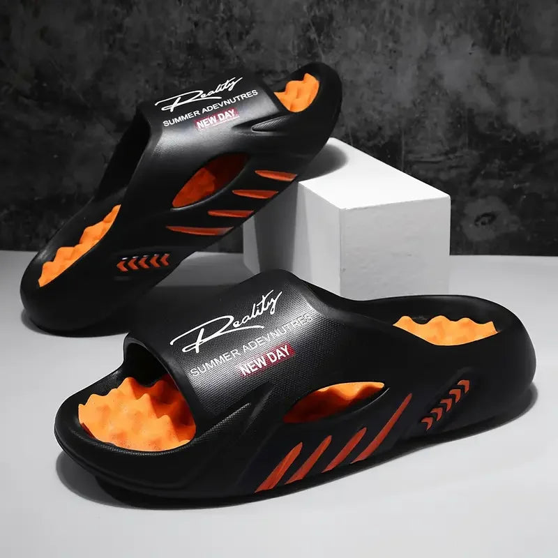 Men's EVA Cloud Slides | Thick-Soled Non-Slip Summer Slippers for Beach & Shower