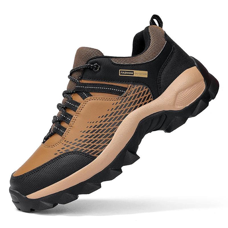 Men's Wear Resistant Waterproof Non-slip Anti-skid Anti-puncture Hiking Shoes Orthopedic Wide Toe Arch Support Walking Shoes