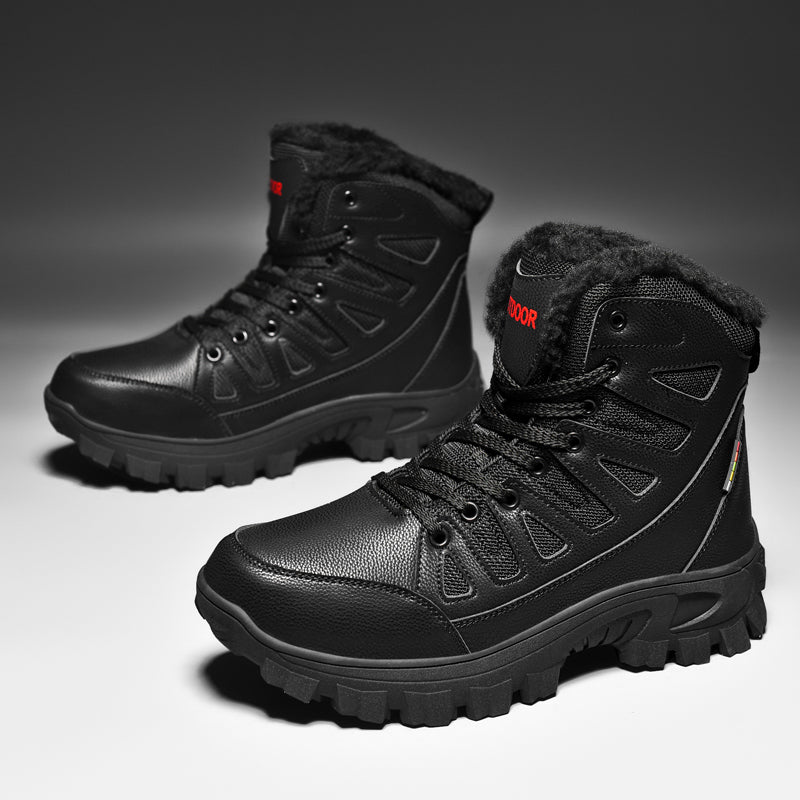 Men Combat Boots Waterproof Non-Slip Hiking Boots Anti-Puncture Anti-Sprain Work Boots