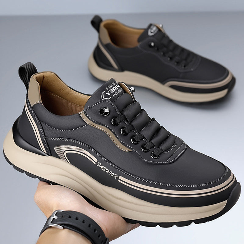 Men’s Orthopaedic Leather Slip-On Shoes – Lightweight Comfort Everyday Wear