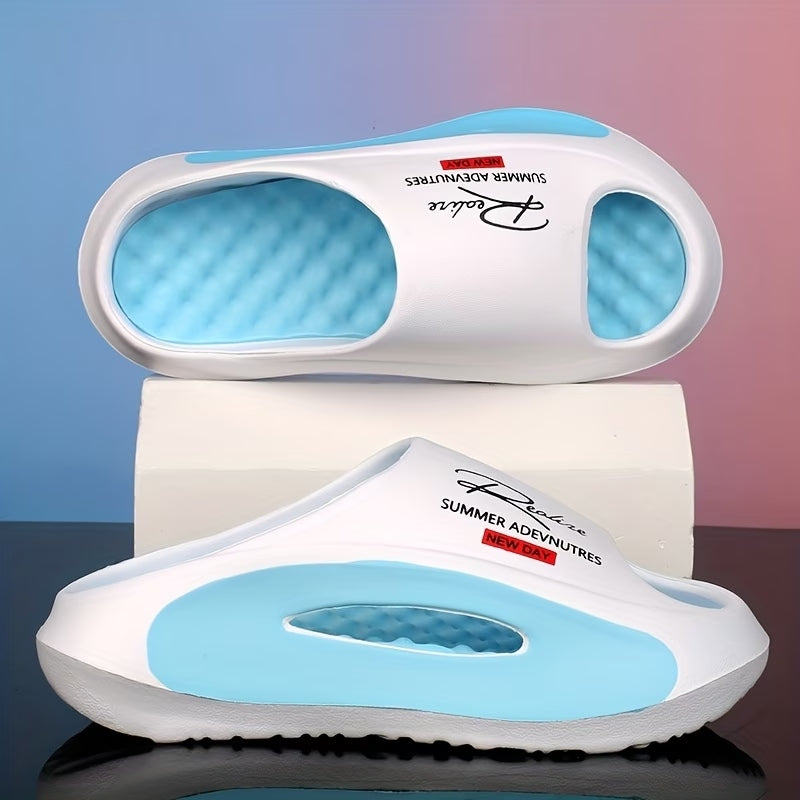 Men's EVA Cloud Slides | Thick-Soled Non-Slip Summer Slippers for Beach & Shower