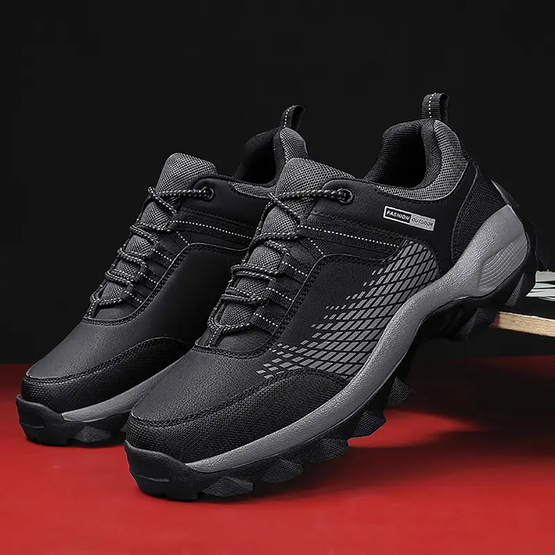 Men's Wear Resistant Waterproof Non-slip Anti-skid Anti-puncture Hiking Shoes Orthopedic Wide Toe Arch Support Walking Shoes