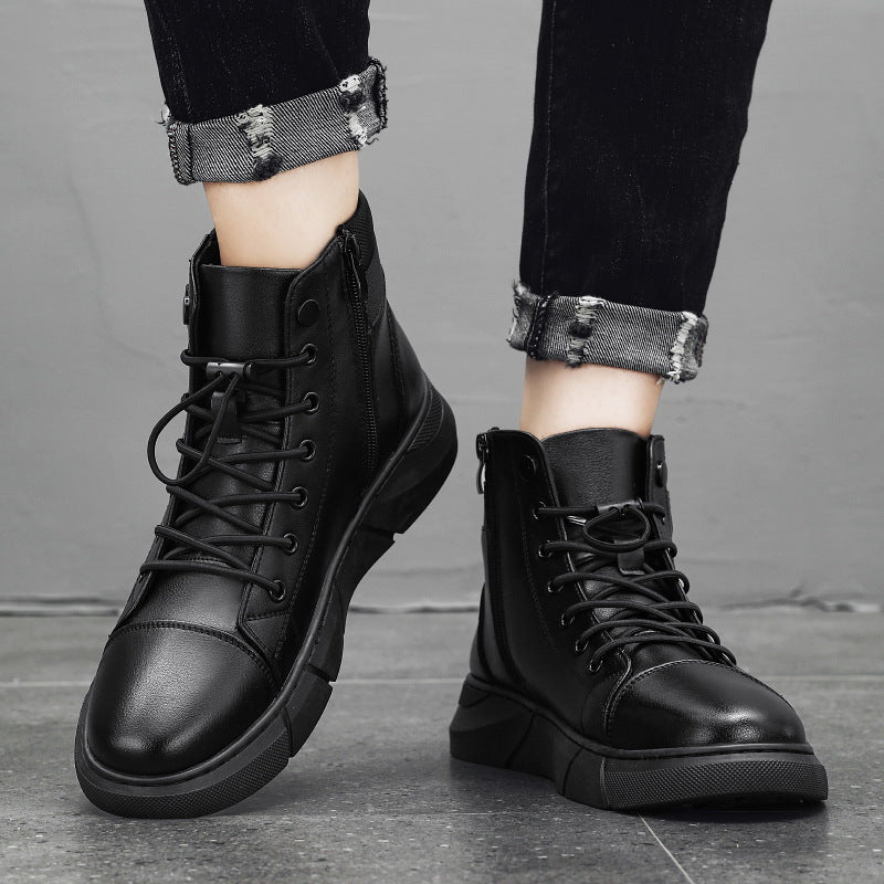 Men’s Genuine Leather Casual Boots – Timeless Style & All-Day Comfort