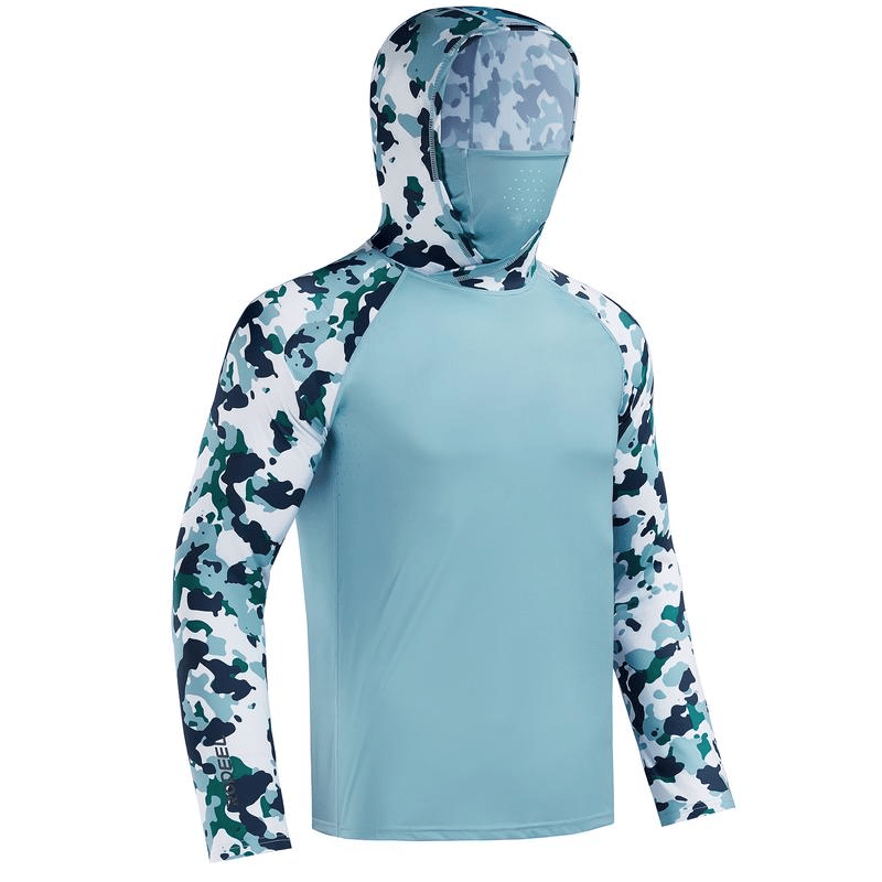 Sun Hoodie with Built-In Face Cover