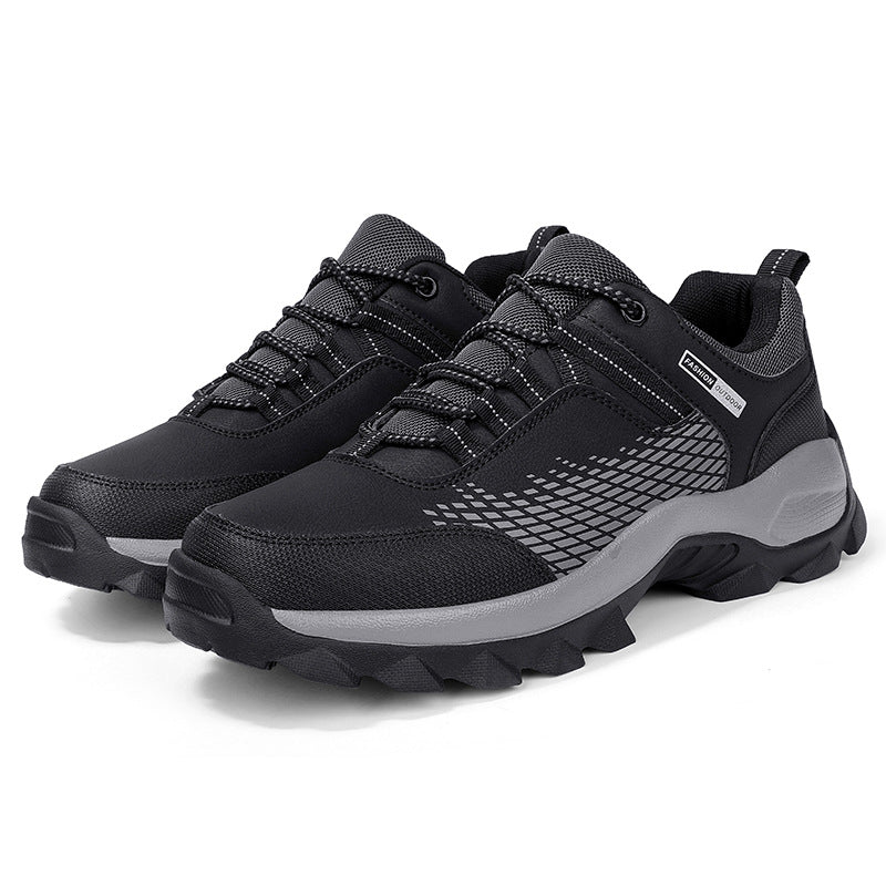 Men's Wear Resistant Waterproof Non-slip Anti-skid Anti-puncture Hiking Shoes Orthopedic Wide Toe Arch Support Walking Shoes
