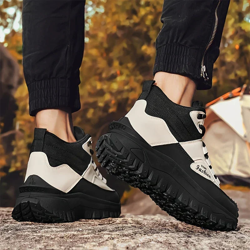 Men’s Work Hiking Boots – Waterproof, Non-Slip, Puncture and Smash Resistant, Wide Toe, Arch Support – Ideal for Daily Wear and Outdoor Adventures