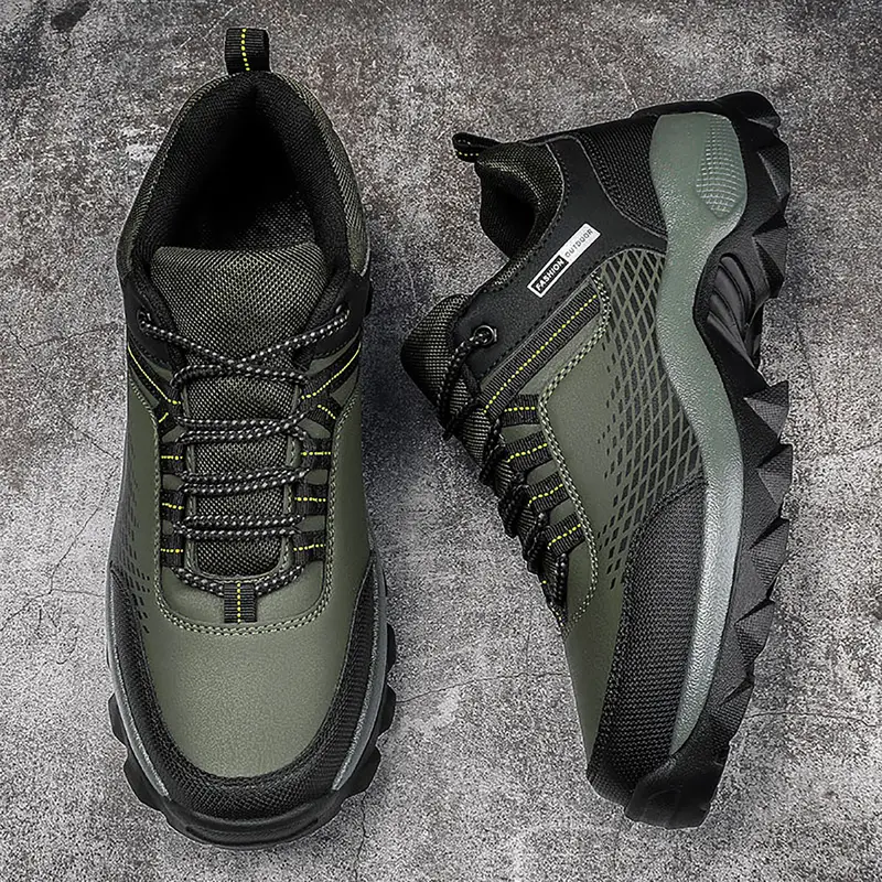 Men's Wear Resistant Waterproof Non-slip Anti-skid Anti-puncture Hiking Shoes Orthopedic Wide Toe Arch Support Walking Shoes