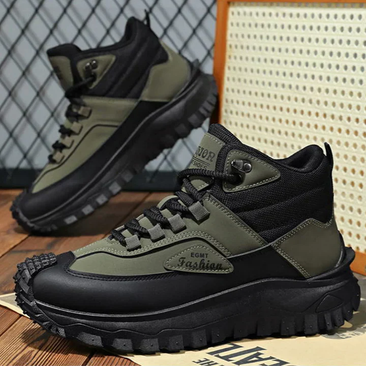 Men’s Work Hiking Boots – Waterproof, Non-Slip, Puncture and Smash Resistant, Wide Toe, Arch Support – Ideal for Daily Wear and Outdoor Adventures