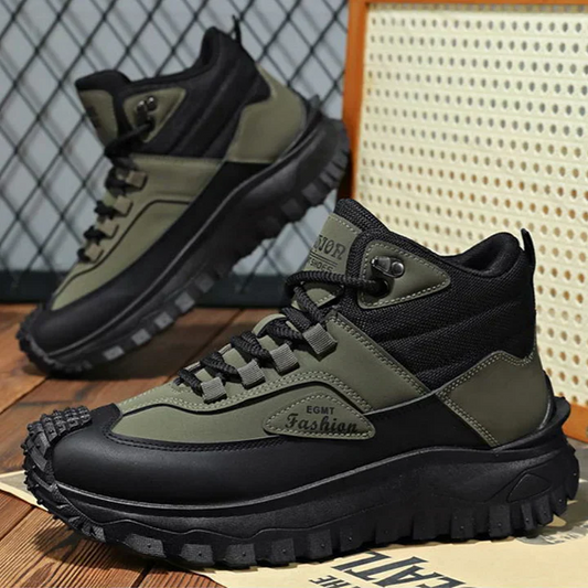 Men’s Work Hiking Boots – Waterproof, Non-Slip, Puncture and Smash Resistant, Wide Toe, Arch Support – Ideal for Daily Wear and Outdoor Adventures