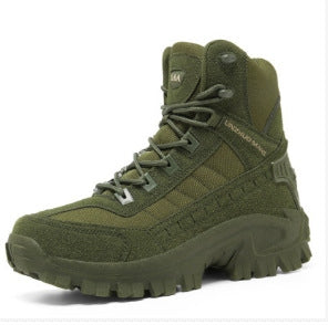 Men Combat Boots Waterproof Non-Slip Hiking Boots Anti-Puncture Anti-Sprain Work Boots