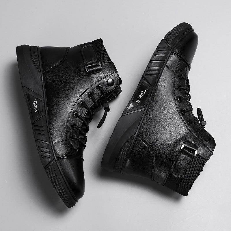 Men’s Genuine Leather Casual Boots – Timeless Style & All-Day Comfort