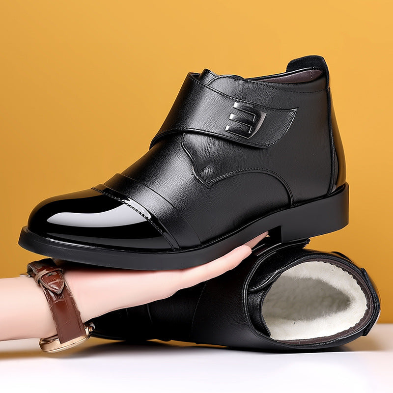 Men‘s Plush Warm Soft  Leather Boots