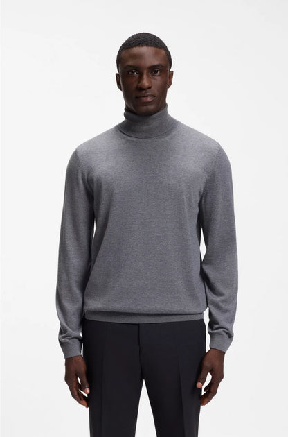 REGULAR-FIT ROLLNECK SWEATER IN MERINO WOOL