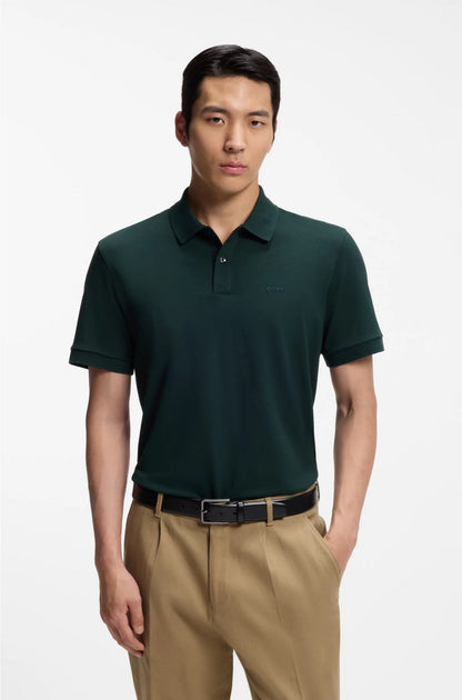 PALLAS POLO SHIRT IN COTTON PIQUE WITH LOGO DETAILS