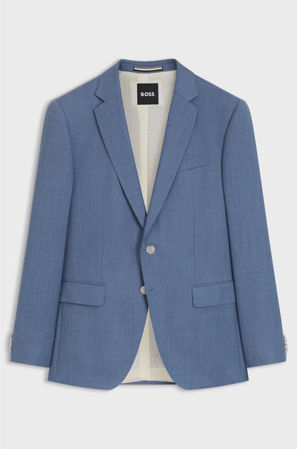 SLIM-FIT SUIT JACKET IN VIRGIN-WOOL SERGE