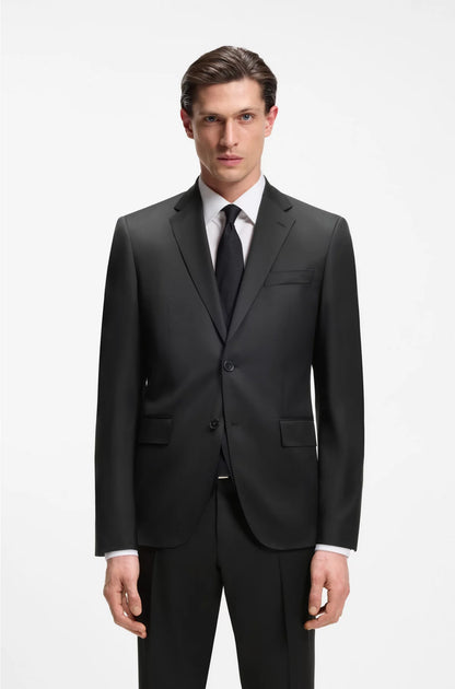 REGULAR-FIT SUIT JACKET IN VIRGIN-WOOL SERGE