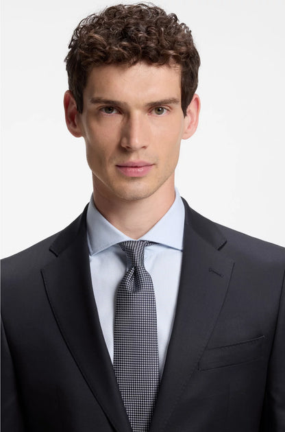 REGULAR-FIT SUIT JACKET IN VIRGIN-WOOL SERGE