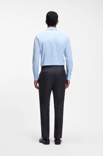 SLIM-FIT TROUSERS IN VIRGIN-WOOL SERGE