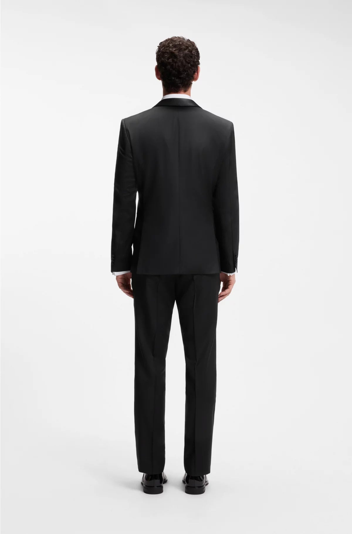 REGULAR-FIT TUXEDO JACKET IN VIRGIN-WOOL SERGE