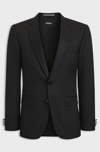 SLIM-FIT TUXEDO JACKET IN VIRGIN-WOOL SERGE