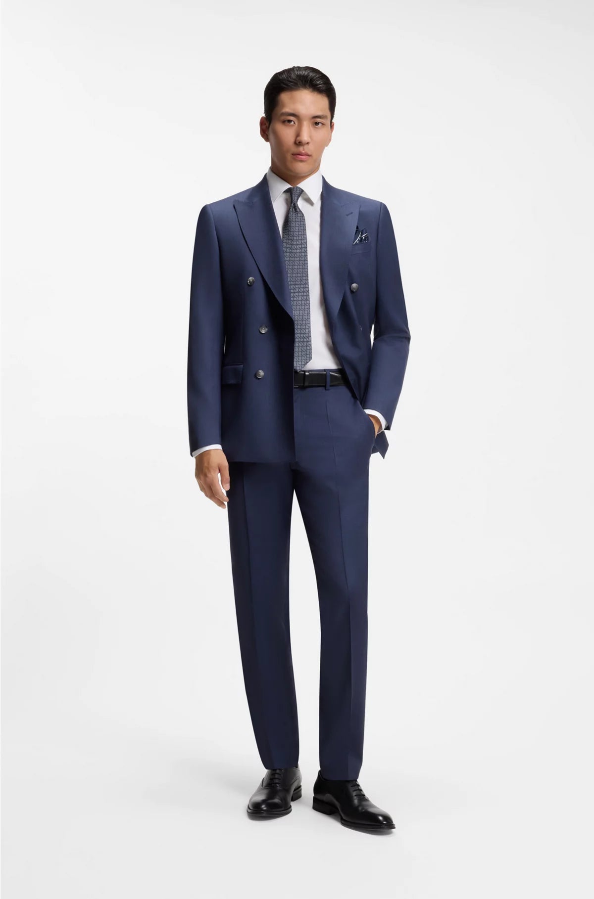 SLIM-FIT SHIRT IN EASY-IRON STRETCH-COTTON POPLIN