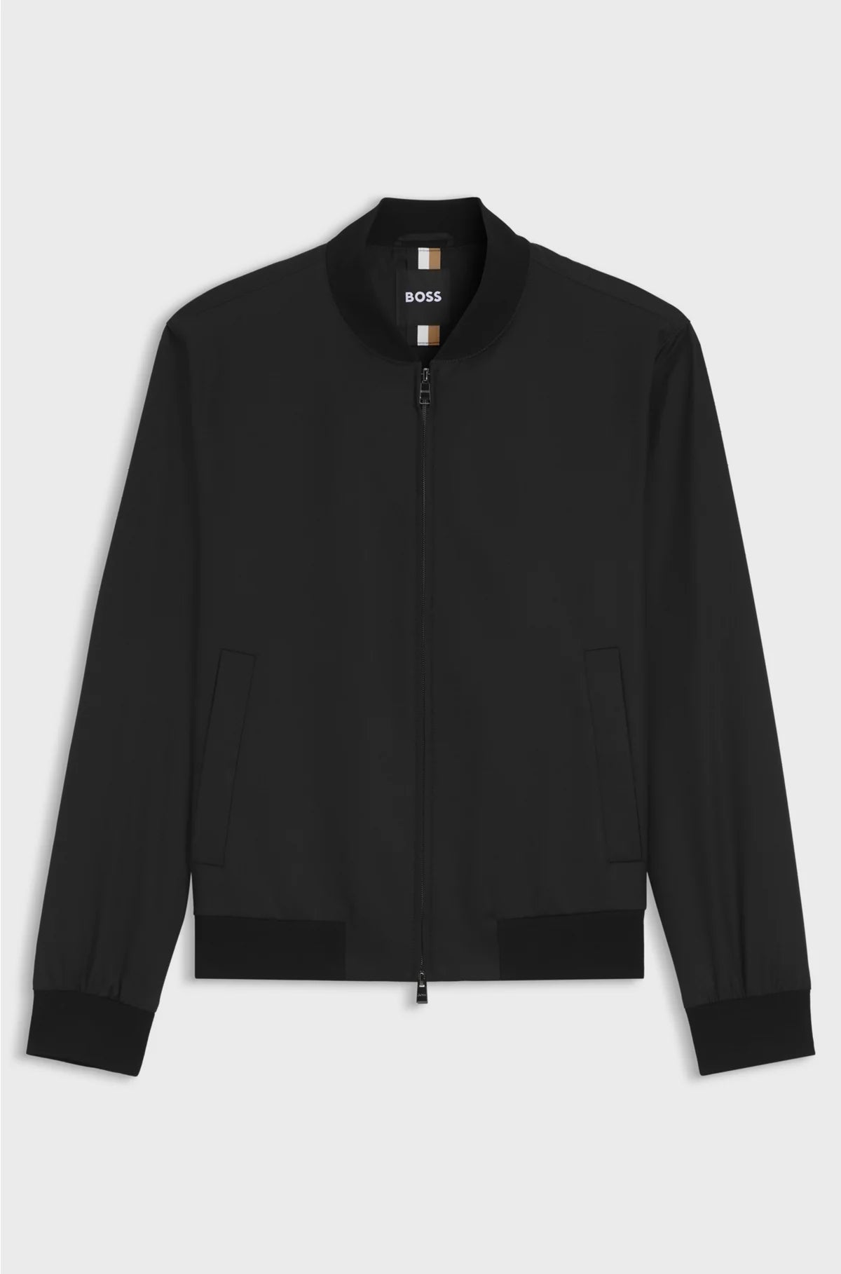 ZIP-UP JACKET IN VIRGIN-WOOL SERGE