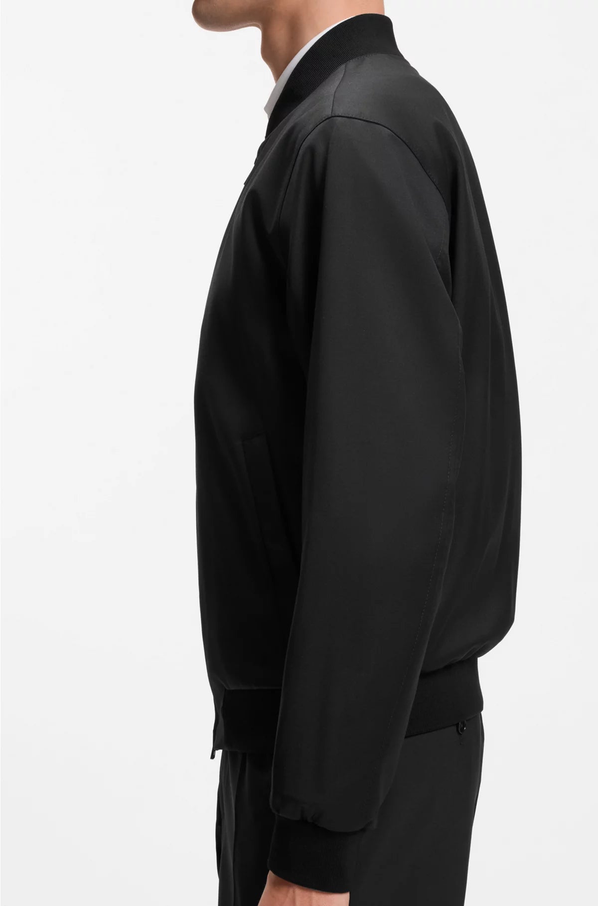 ZIP-UP JACKET IN VIRGIN-WOOL SERGE