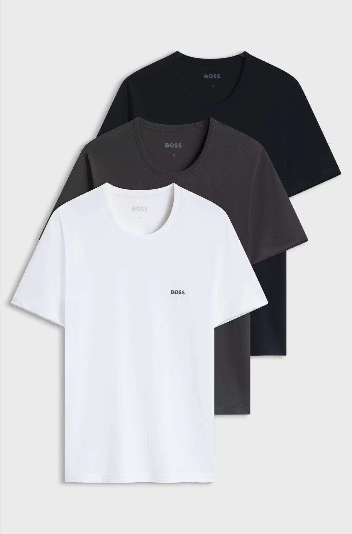 THREE-PACK OF LOGO-EMBROIDERED T-SHIRTS IN COTTON