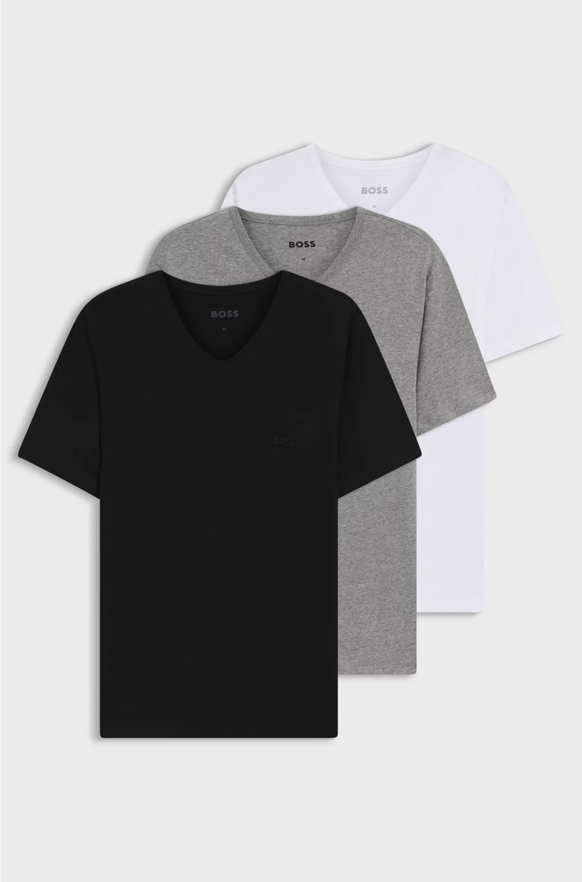 THREE-PACK OF V-NECK UNDERWEAR T-SHIRTS IN COTTON