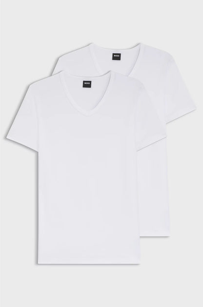 TWO-PACK OF SLIM-FIT T-SHIRTS IN STRETCH COTTON