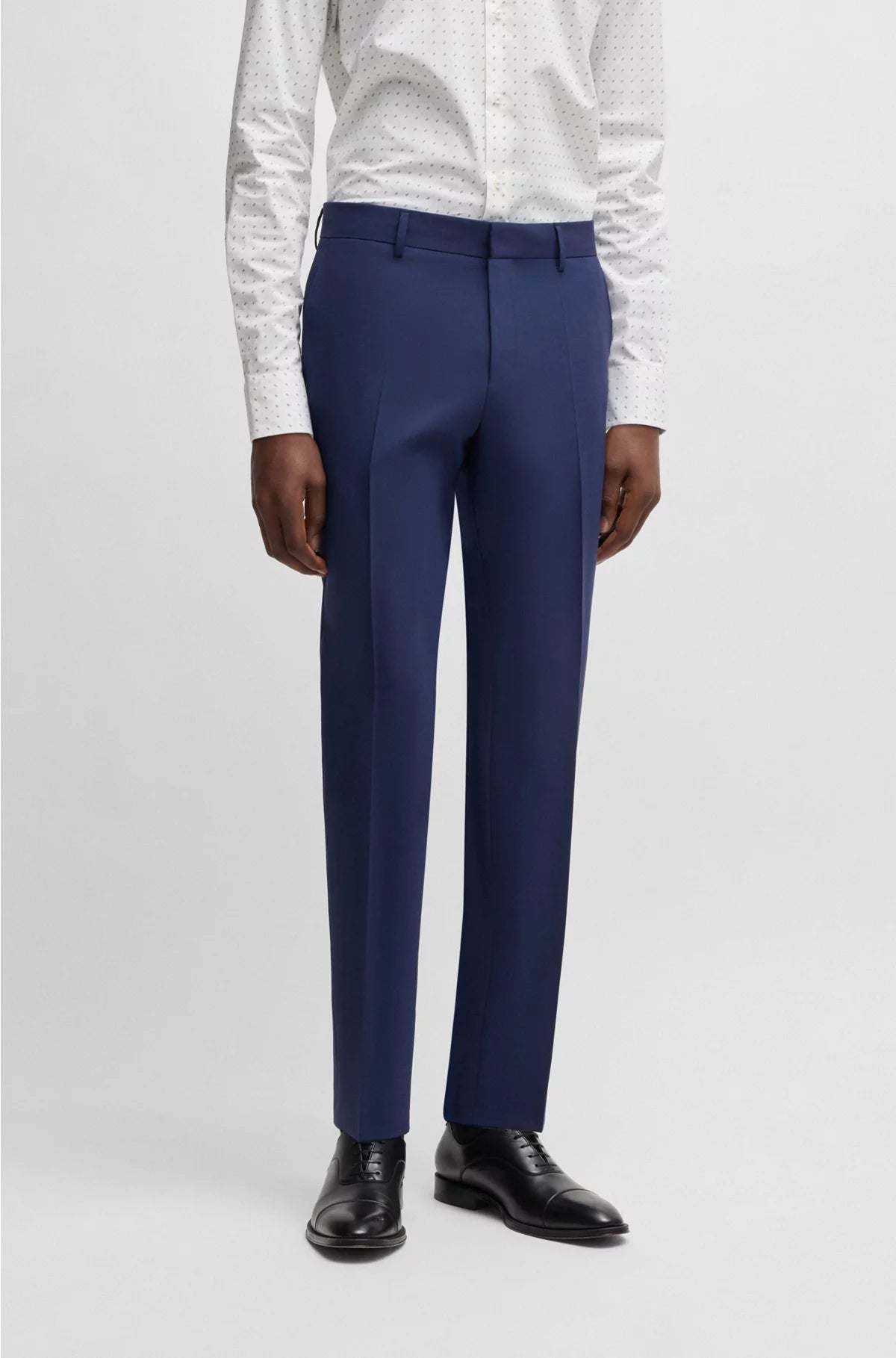 SLIM-FIT TROUSERS IN STRETCH VIRGIN WOOL