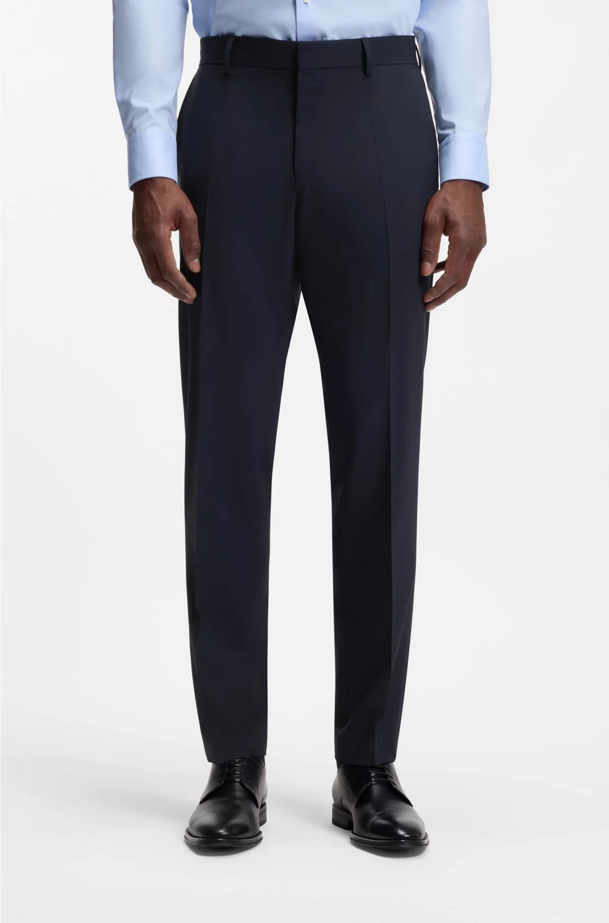 SLIM-FIT TROUSERS IN STRETCH VIRGIN WOOL