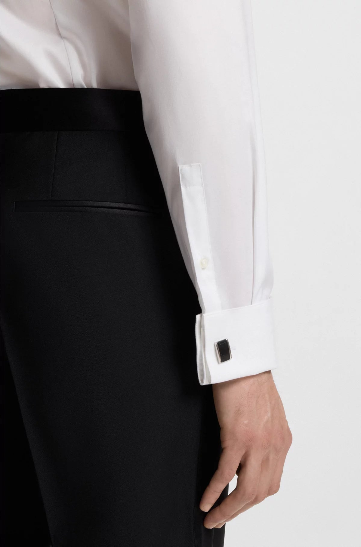 SLIM-FIT DRESS SHIRT IN EASY-IRON STRETCH-COTTON POPLIN