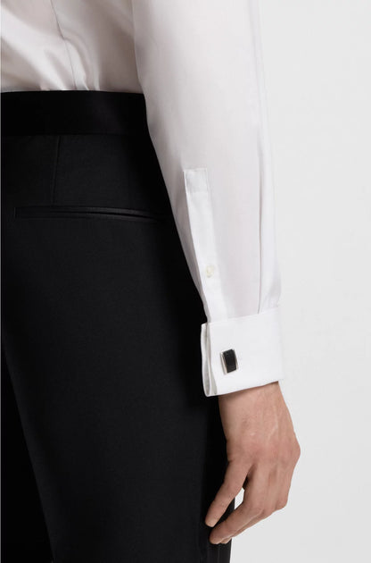 SLIM-FIT DRESS SHIRT IN EASY-IRON STRETCH-COTTON POPLIN