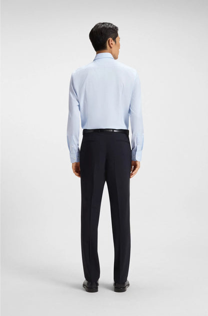 SLIM-FIT SHIRT IN HIGH-PERFORMANCE STRUCTURED COTTON