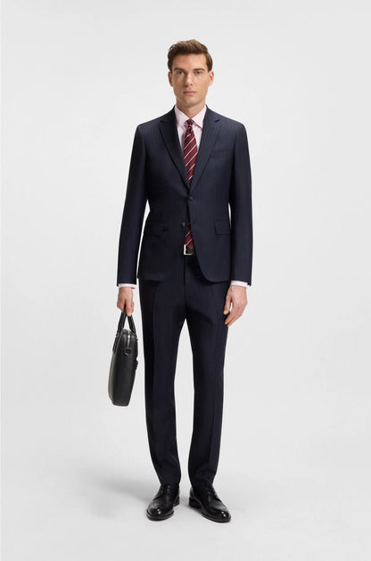 REGULAR-FIT SHIRT IN EASY-IRON STRUCTURED STRETCH COTTON