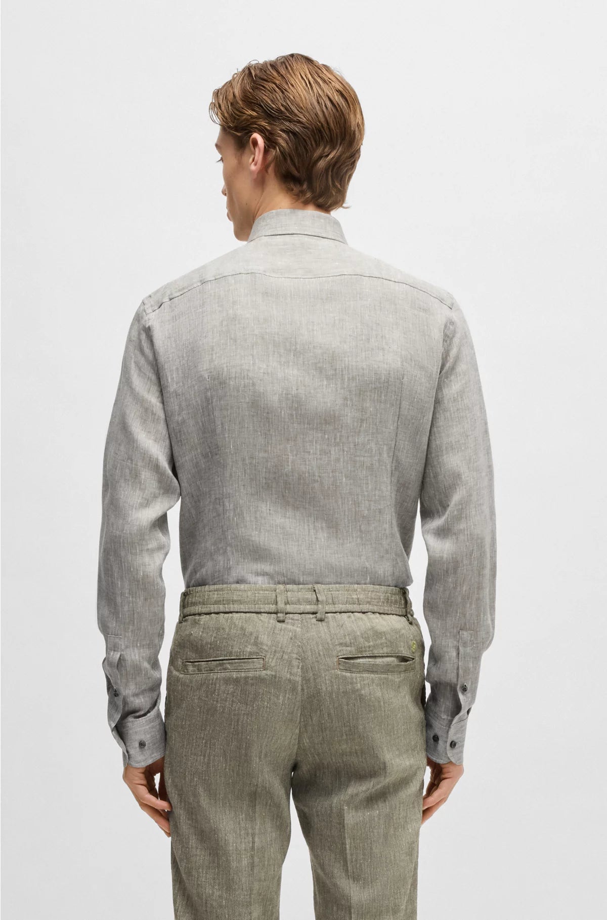 SLIM-FIT SHIRT IN ITALIAN-MADE LINEN