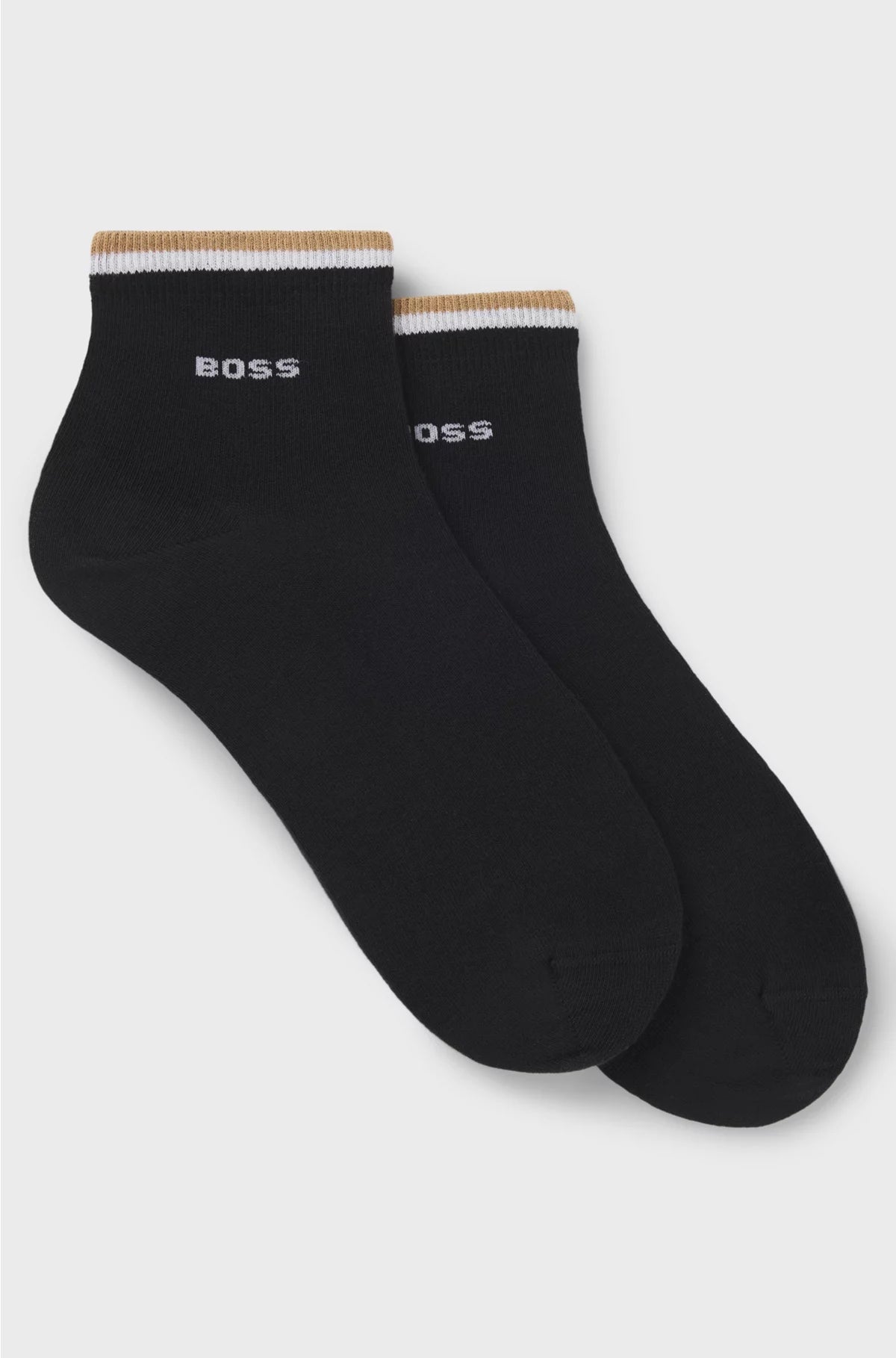 TWO-PACK OF SHORT SOCKS WITH SIGNATURE-STRIPE CUFFS