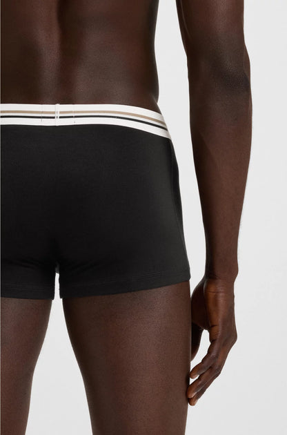 THREE-PACK OF TRUNKS WITH LOGO AND STRIPE WAISTBANDS