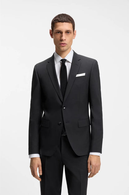 TWO-PIECE SLIM-FIT SUIT IN STRETCH VIRGIN WOOL
