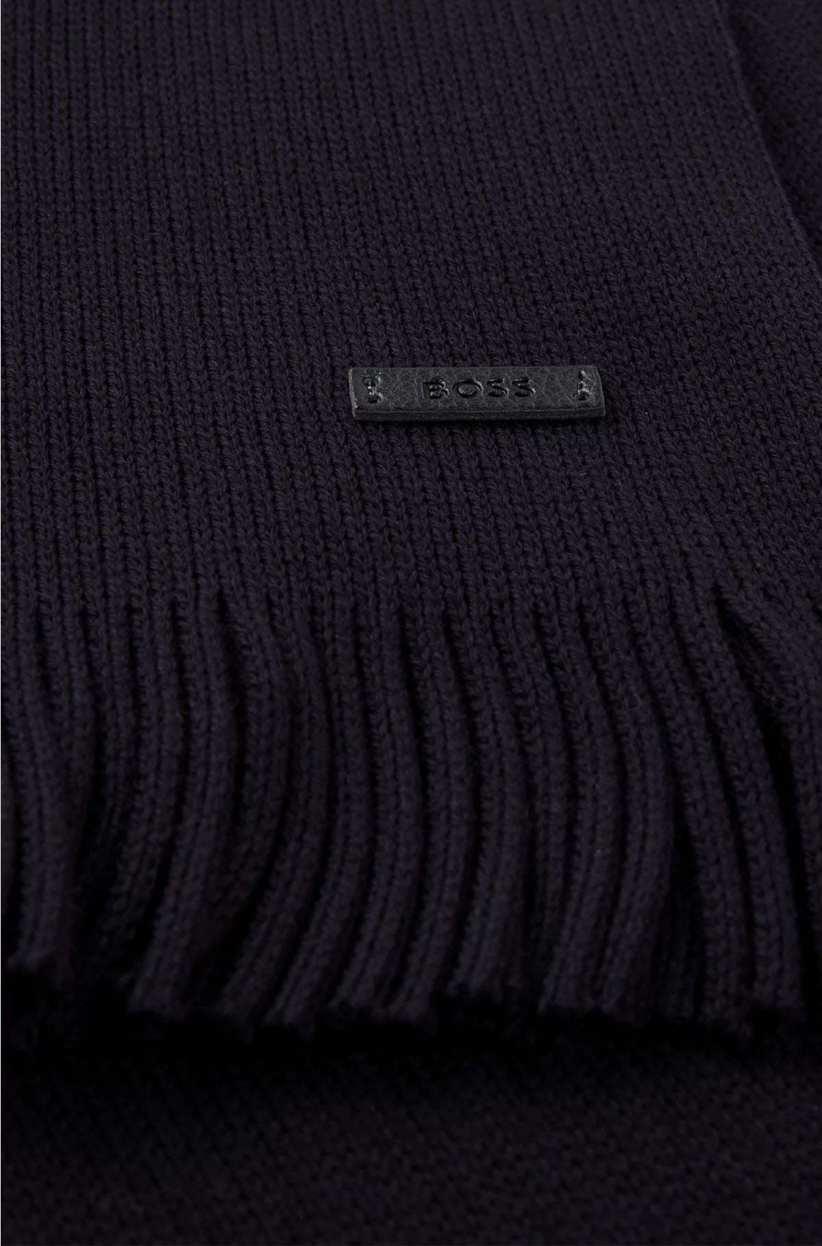 RASCHEL-KNIT SCARF IN VIRGIN WOOL