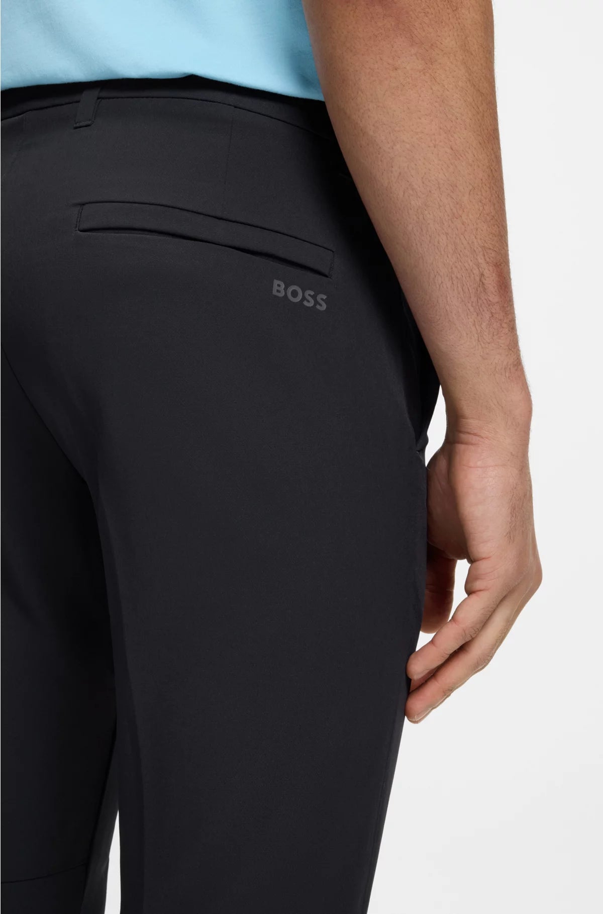 SLIM-FIT CHINOS IN EASY-IRON FOUR-WAY STRETCH FABRIC