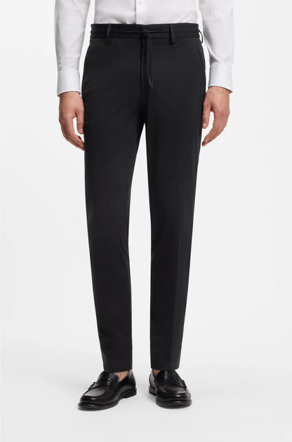 SLIM-FIT TROUSERS IN PERFORMANCE-STRETCH JERSEY
