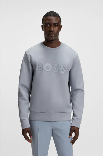 STRETCH-COTTON SWEATSHIRT WITH SANDWICH LOGO