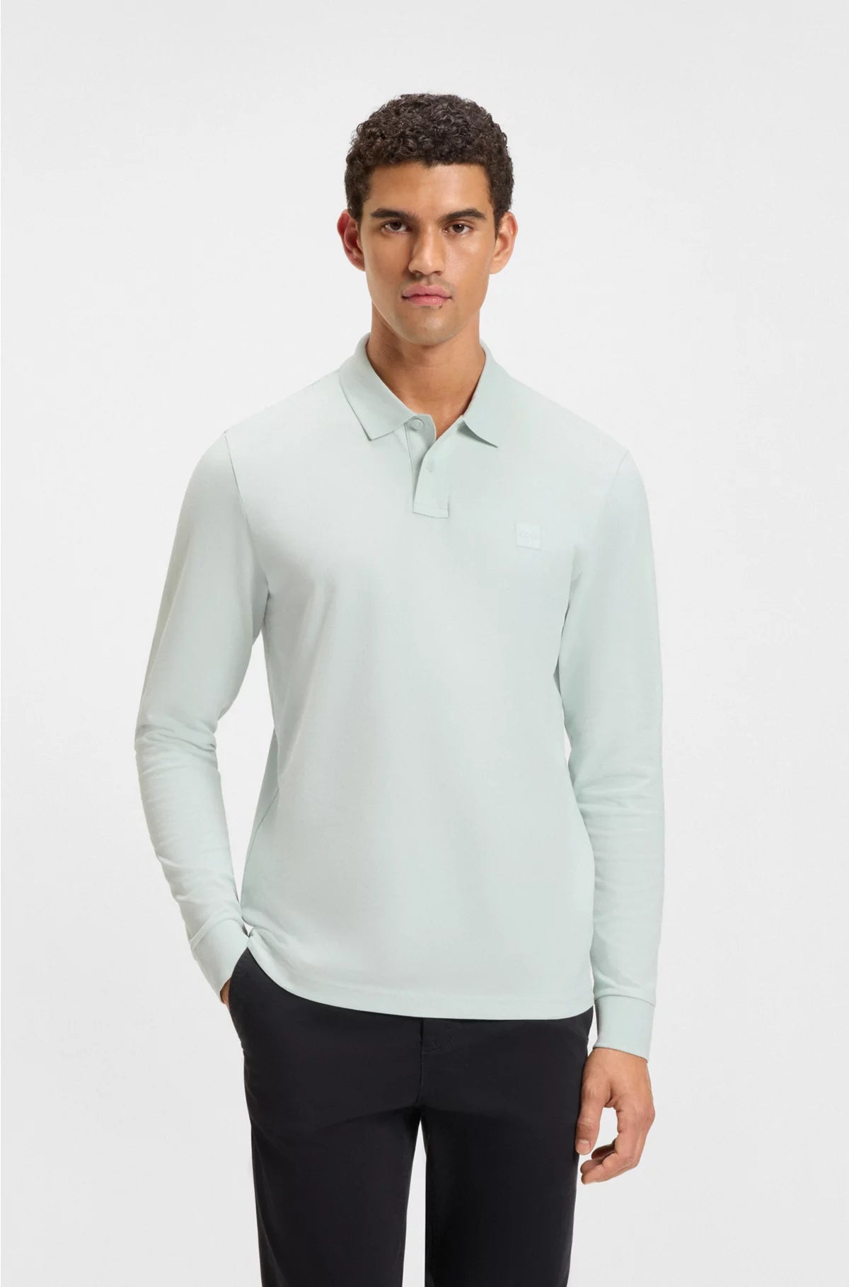 SLIM-FIT POLO SHIRT IN STRETCH-COTTON PIQUE