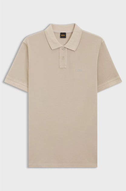 COTTON-PIQUE POLO SHIRT WITH LOGO PRINT