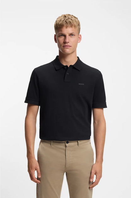 COTTON-PIQUE POLO SHIRT WITH LOGO PRINT